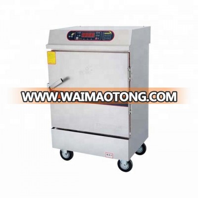 ERS-10(Z) automatic 10-basin electric rice steaming cart for factory kitchen equipment passed ISO9001